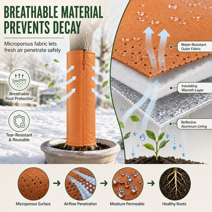 Winter Tree Trunk Protector Wrap for Freeze Protection