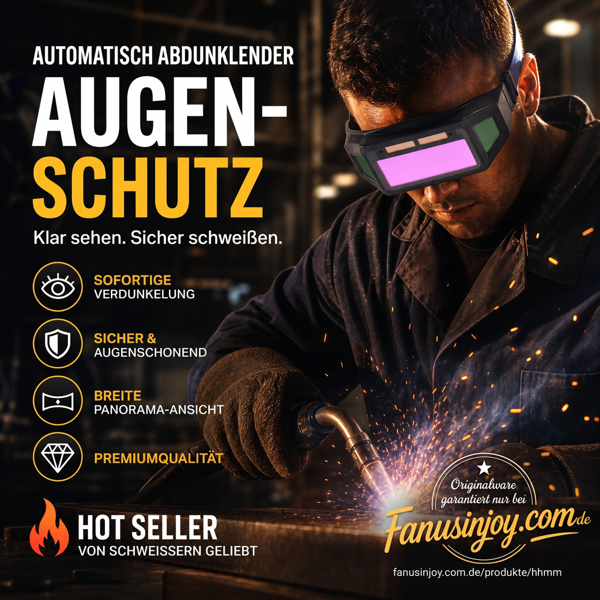 👀Professionelle Werkzeuge für mehr Sicherheit & Komfort 🔥2026 Neue Schutzbrille für Brenn- und Schweißarbeiten 🏭