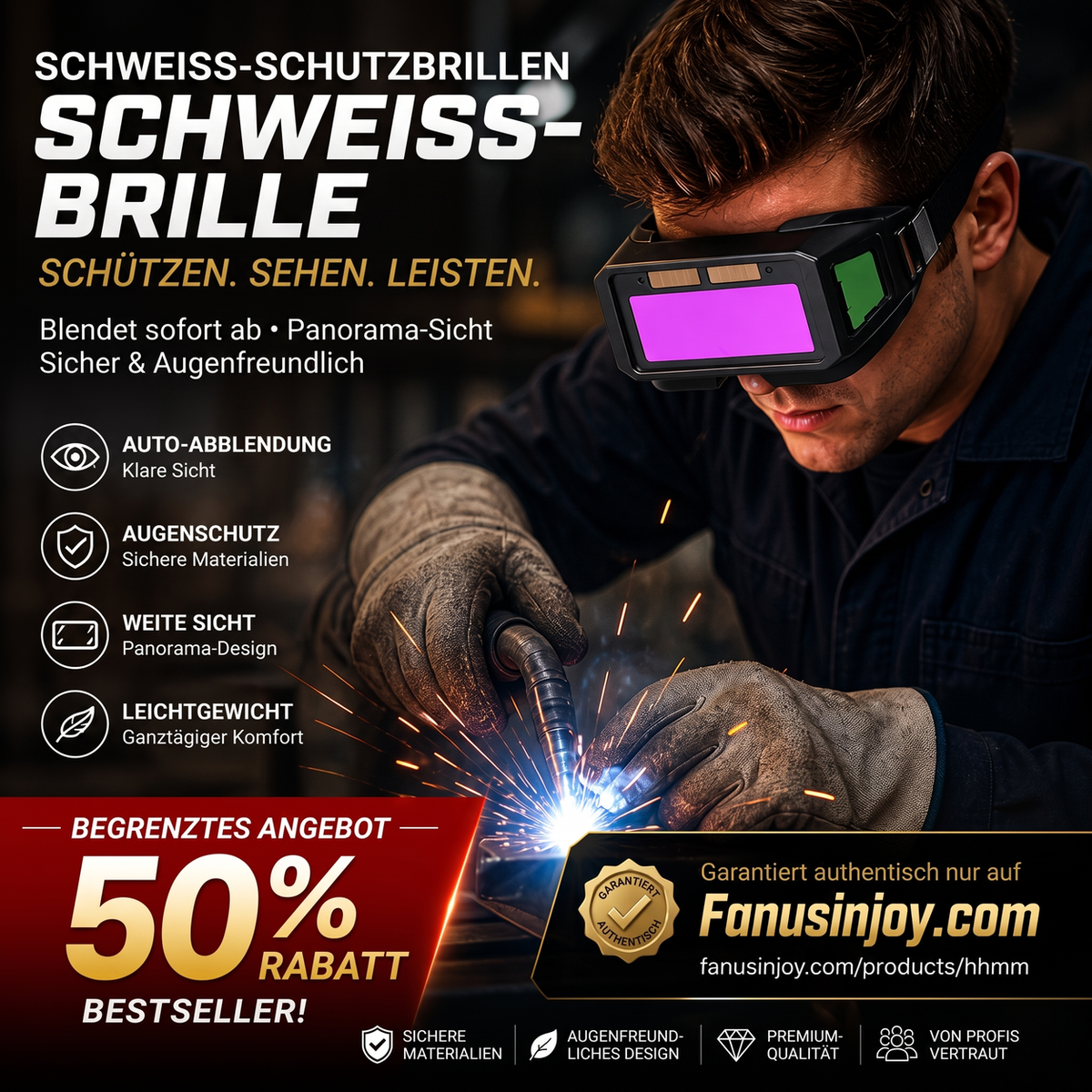 👀Professionelle Werkzeuge für mehr Sicherheit & Komfort 🔥2026 Neue Schutzbrille für Brenn- und Schweißarbeiten 🏭