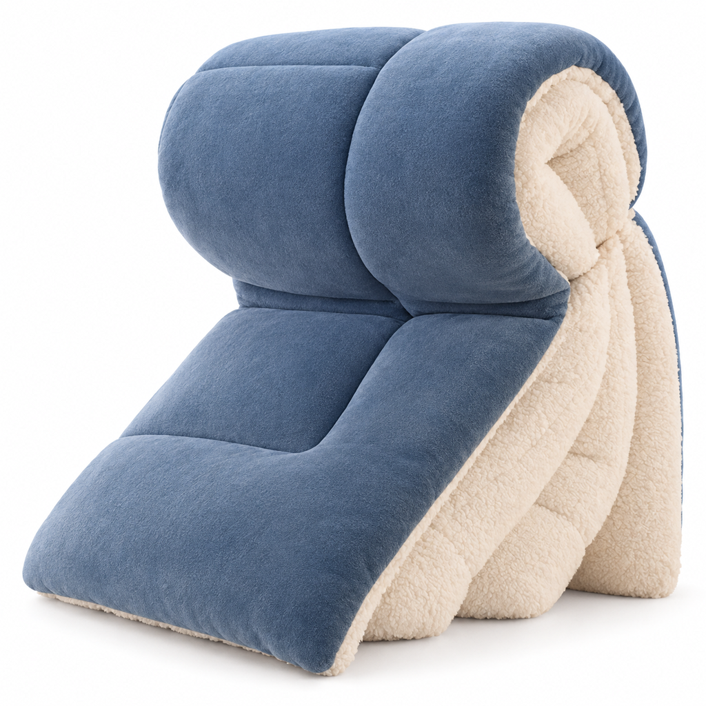 🛏️  Dicke gesteppte Winterdecke aus Schneeflocken-Samt, kuschelig warm ❄️