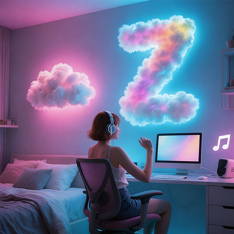 🎅DIY-LED-Gewitterwolke mit USB-Stromversorgung