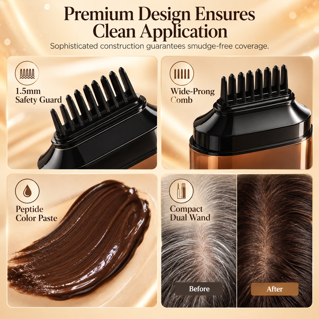 Stift zum vorübergehenden Auffrischen der Haarfarbe zum Abdecken grauer Haare