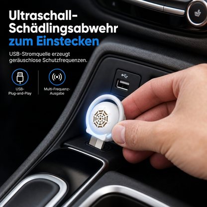 🔌 Kompakter USB-Ultraschall-Schädlingsvertreiber für kleine Bereiche
