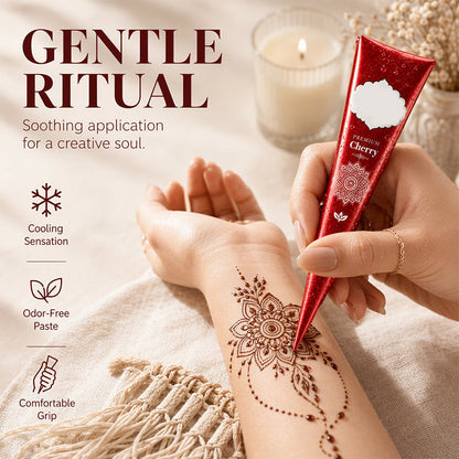 Henna-Set für temporäre Tattoos mit Schablonen
