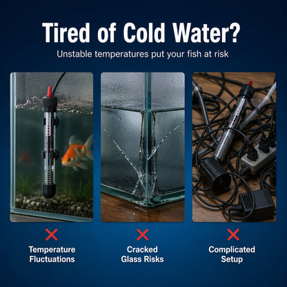 Tauchheizgerät mit automatischer Temperaturregelung für Aquarien