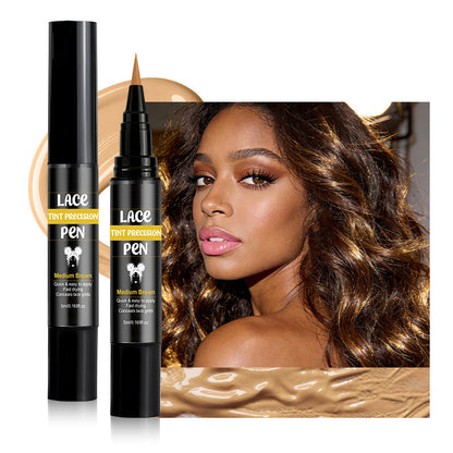 ✨ Lace Tint Kopfhaut-Farbstift – Sofortiger Lace-Knoten-Schmelzstift, schweißresistente Perücken-Haaransatz-Färbung, natürlicher Kopfhaut-Look für Lace-Front-Perücken