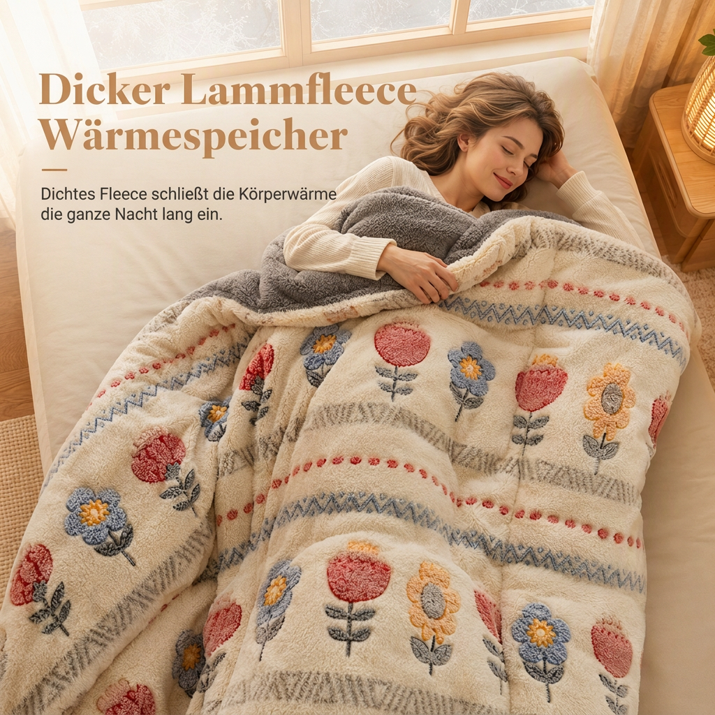 🔥💖Über 38.000 verkauft!❄️🛌Doppelseitige Sherpa-Kuscheldecke – Extra dick, flauschig weich & perfekt für kalte Nächte☁️✨