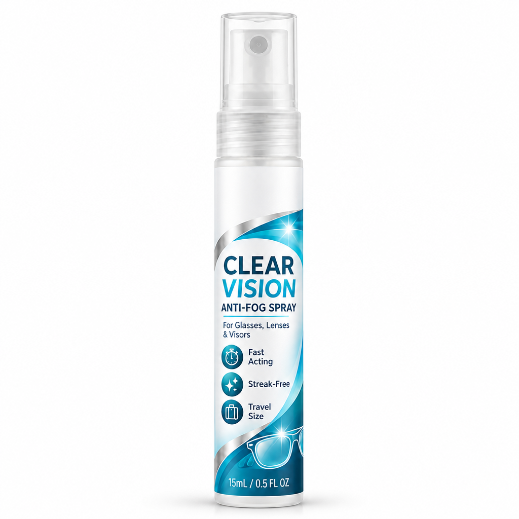 Tragbares Anti-Beschlag-Spray für Brillen und Gläser