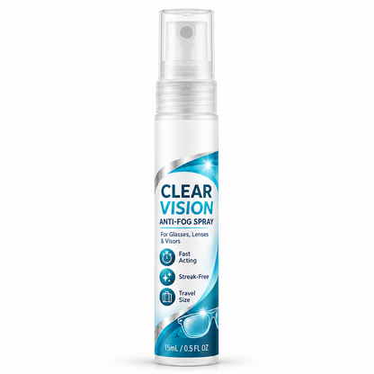 Tragbares Anti-Beschlag-Spray für Brillen und Gläser