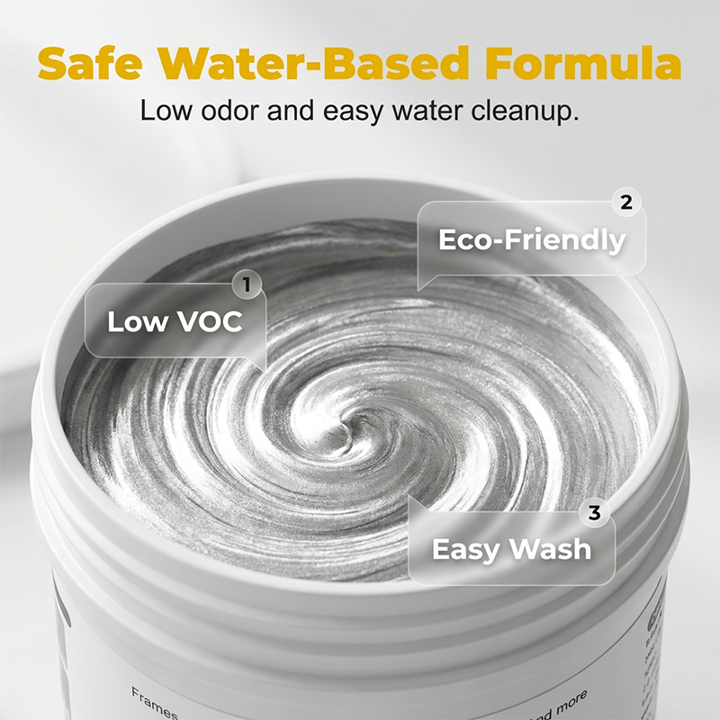 Wasserbasierter Premium-Silber-Metallic-Lack