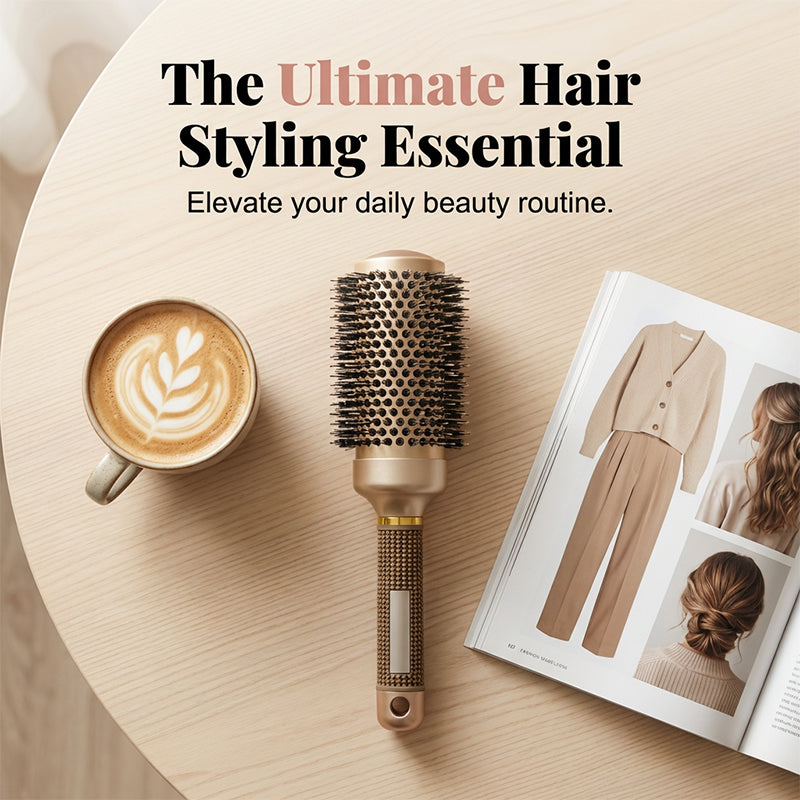 🔥 Professionelle Volumen-Rundhaarbürste – Perfektes Styling wie vom Friseur!