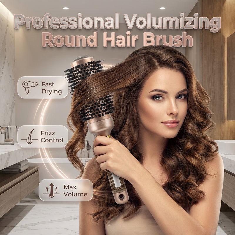 🔥 Professionelle Volumen-Rundhaarbürste – Perfektes Styling wie vom Friseur!