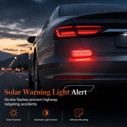 Universelles Solar-LED-Warnlicht für Autos und Motorräder