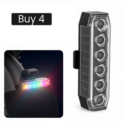 Universelles Solar-LED-Warnlicht für Autos und Motorräder