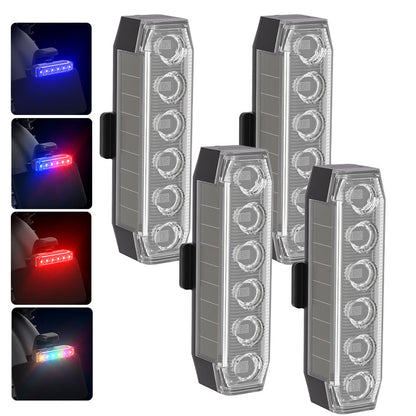 Universelles Solar-LED-Warnlicht für Autos und Motorräder