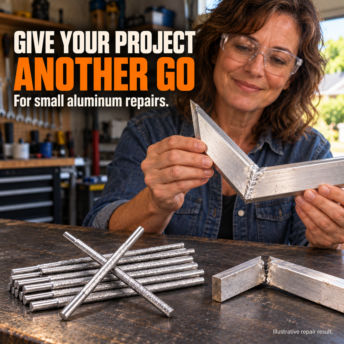Niedrigtemperatur-Aluminium-Reparaturstäbe für Heimwerker-Schweißarbeiten