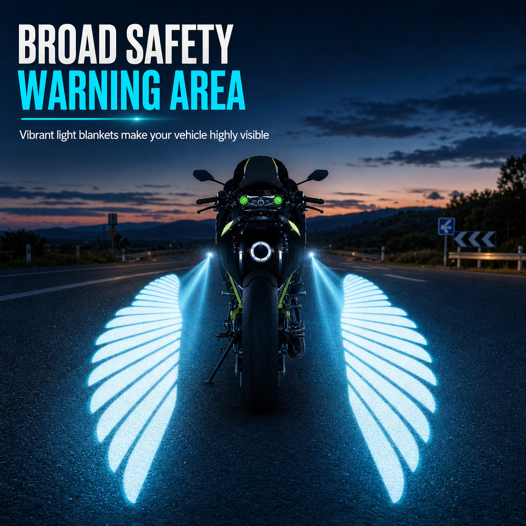 🎄 🏍️ LED-Engelsflügel-Projektoren fürs Motorrad – 2er-Set mit Wow-Effekt! ✨