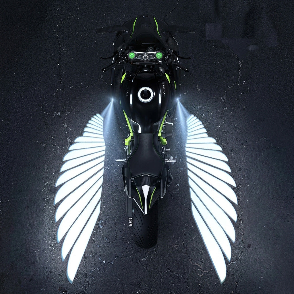 🎄 🏍️ LED-Engelsflügel-Projektoren fürs Motorrad – 2er-Set mit Wow-Effekt! ✨