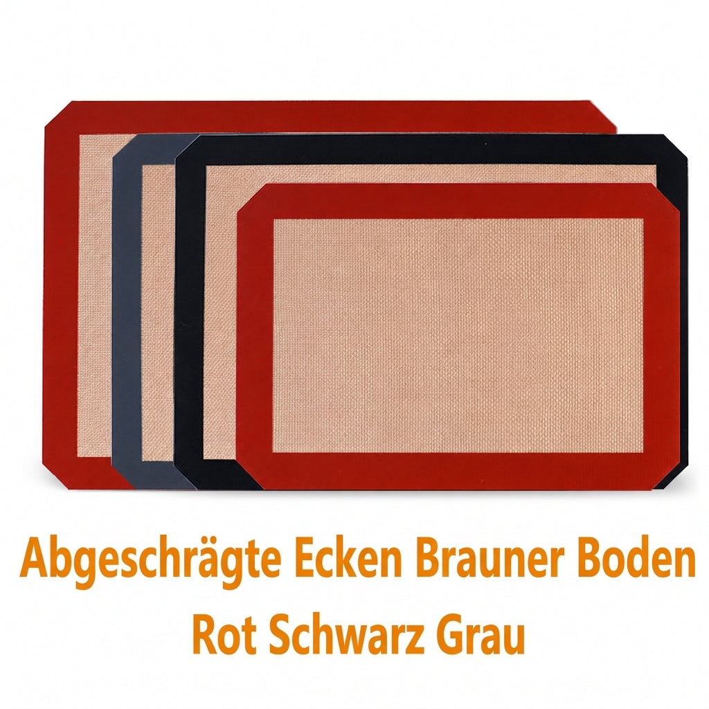 Antihaft-Silikon-Backmatte hitzebeständige Glasfaser-Backfolie für Macarons und Gebäck