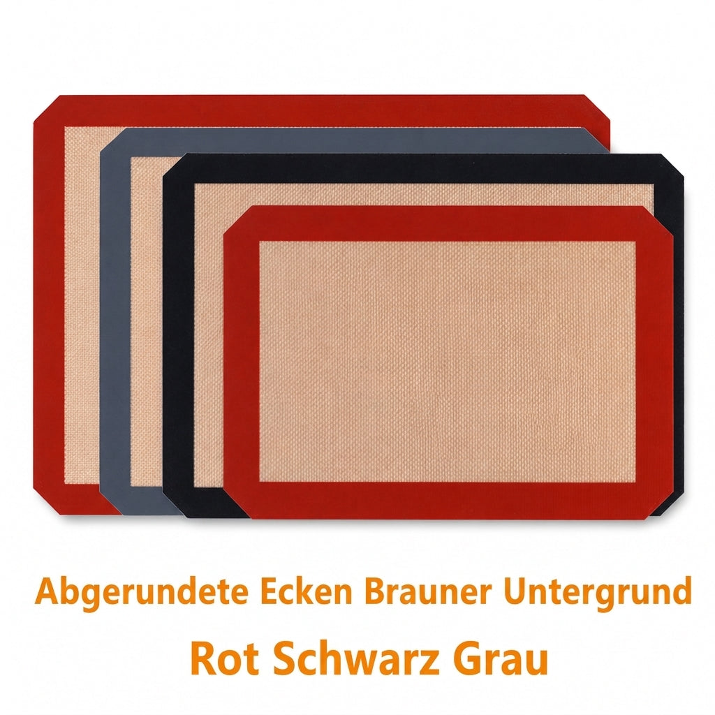 Antihaft-Silikon-Backmatte hitzebeständige Glasfaser-Backfolie für Macarons und Gebäck