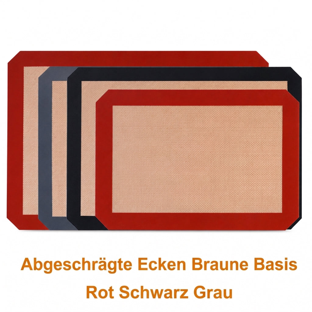Antihaft-Silikon-Backmatte hitzebeständige Glasfaser-Backfolie für Macarons und Gebäck