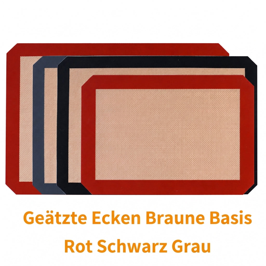 Antihaft-Silikon-Backmatte hitzebeständige Glasfaser-Backfolie für Macarons und Gebäck