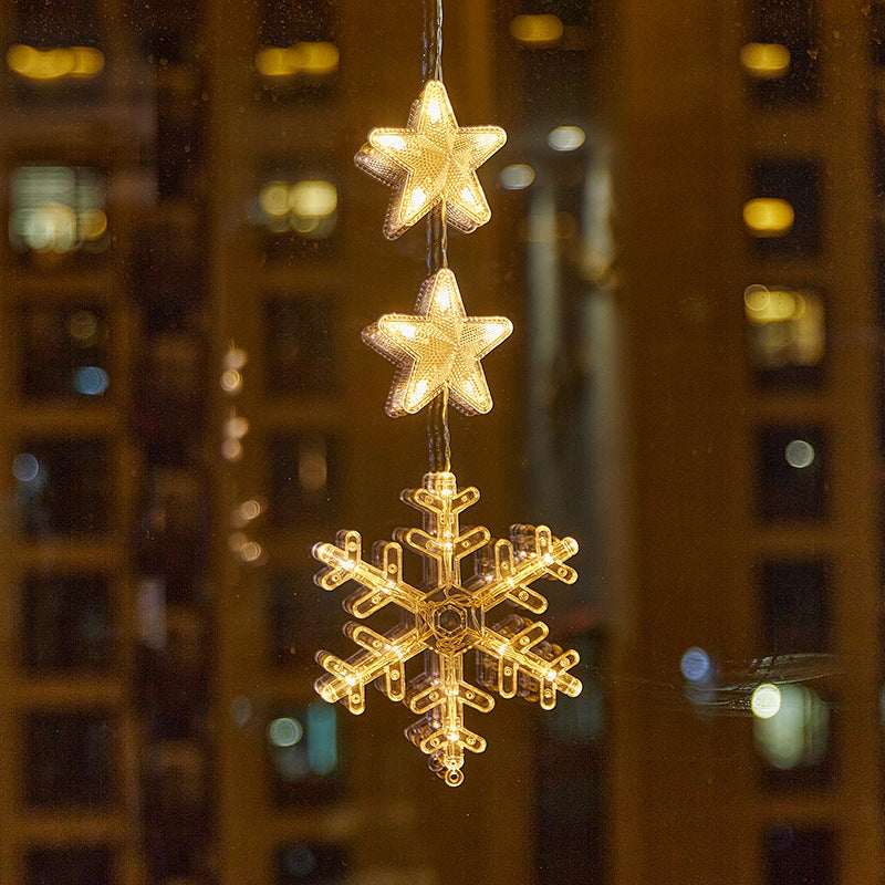 🎄✨Weihnachtliche Fensterleuchten mit Saugnapf – kein Bohren, batteriebetrieben & wiederverwendbar ✨
