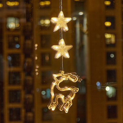 🎄✨Weihnachtliche Fensterleuchten mit Saugnapf – kein Bohren, batteriebetrieben & wiederverwendbar ✨
