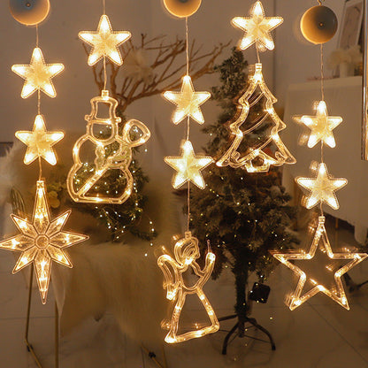 🎄✨Weihnachtliche Fensterleuchten mit Saugnapf – kein Bohren, batteriebetrieben & wiederverwendbar ✨