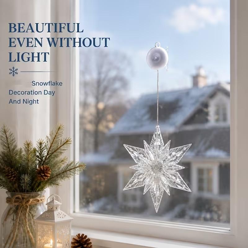 🎄✨Weihnachtliche Fensterleuchten mit Saugnapf – kein Bohren, batteriebetrieben & wiederverwendbar ✨
