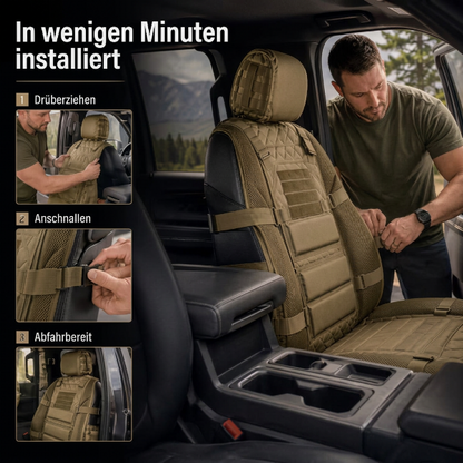 💥 Nur für kurze Zeit – 50% RABATT 🚙 Langlebiger taktischer Sitzbezug für Lastwagen ✨ Stauraum, Schutz und ganztägiger Komfort