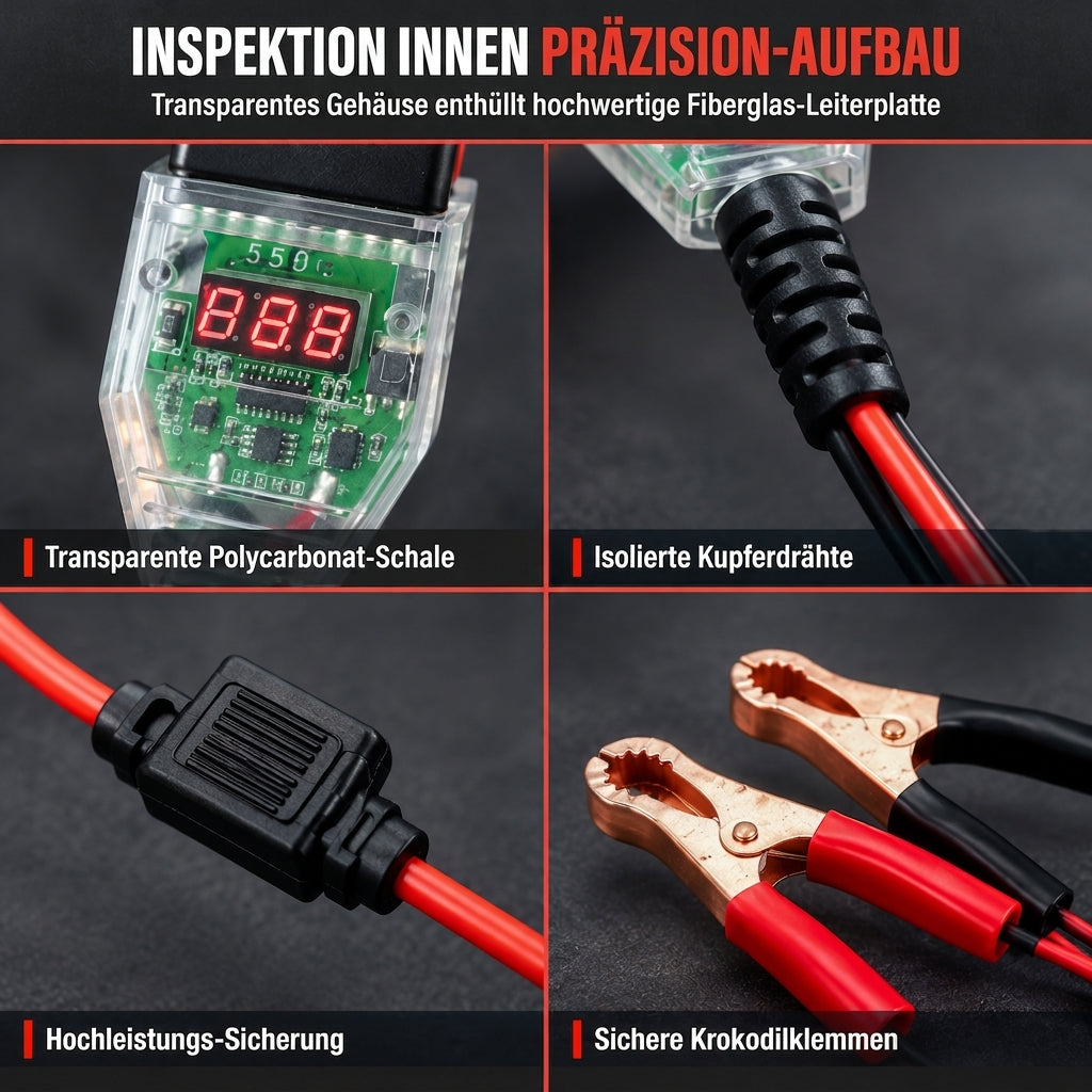 ⚡ 🔋 OBDII 12V bilminnesbevarare med spänningsindikator