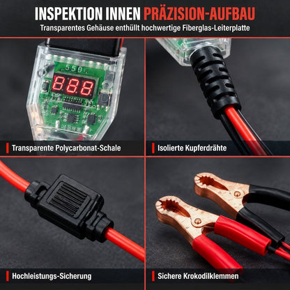 ⚡ 🔋 OBDII 12V bilminnesbevarare med spänningsindikator