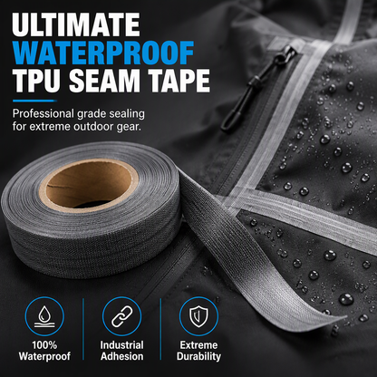Waterproof Seam Sealing Tape TPU 3-Layer Fabric Heat Seal Tape for Jackets and Outdoor Clothing 20mm Wide 50m Roll