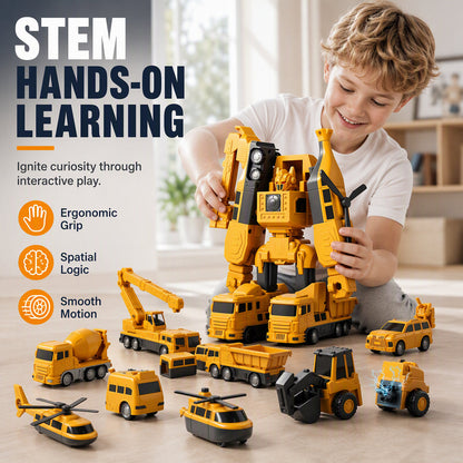 🎄🎁Magnetisches, umbaubares Konstruktions-Spielzeugauto