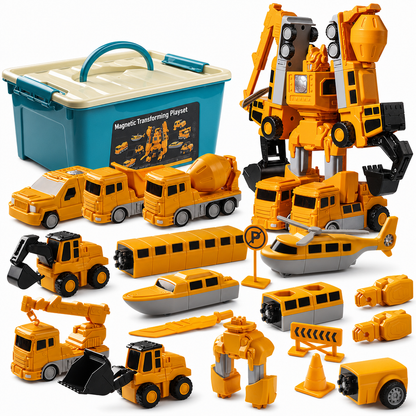 🎄🎁Magnetisches, umbaubares Konstruktions-Spielzeugauto