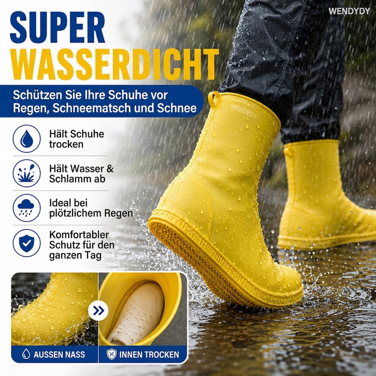 🥳HEISSER SALE 2026🥳💞50.000+ VERKAUFT!👵❤️ 50 % RABATT!  Dicke, abriebfeste, wasserdichte Überschuhe