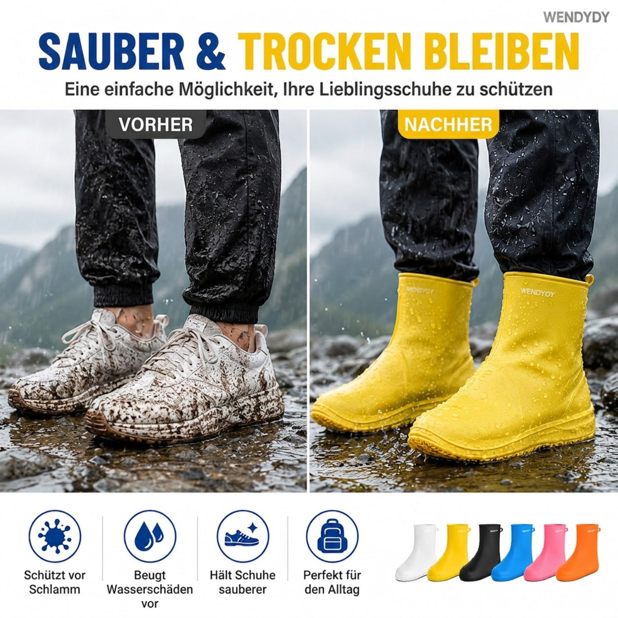 🥳HEISSER SALE 2026🥳💞50.000+ VERKAUFT!👵❤️ 50 % RABATT!  Dicke, abriebfeste, wasserdichte Überschuhe