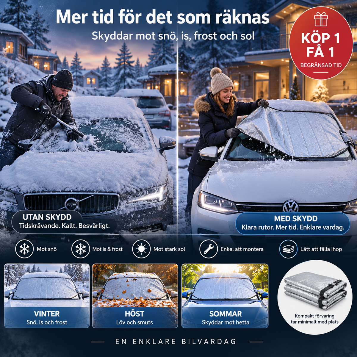 🚗✨ Frontscheiben-Abdeckung – Schutz bei allen vier Jahreszeiten, Frostschutz & hohe Qualität – perfekt für Autos, Vans und SUVs ❄️☀️